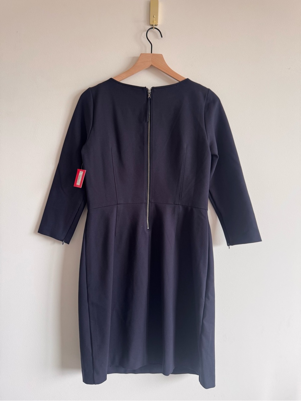 SPANX | Navy Boatneck Shift Dress with 3/4 Sleeves ~ New with tags Medium - Picture 10 of 10